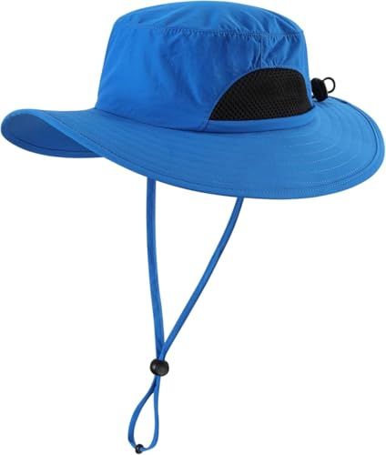Magracy Kids Wide Brim Mesh Sun Hat UV Protection Bucket Hat Adjustable