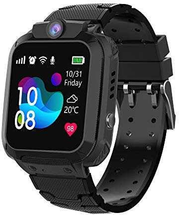 PTHTECHUS Smartwatch per Bambini GPS Telefono,Smartwatch Bambini Intelligente per Ragazza e Ragazzo con Chiamata, Fotocamera, SOS, Smart Watch 5-12 Anni Regalo