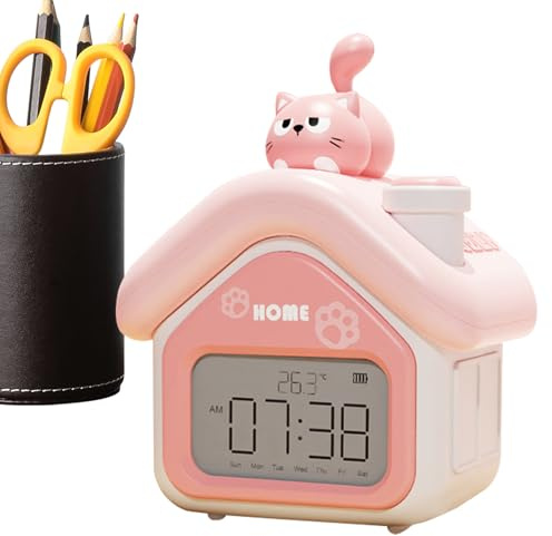 Genérico Despertadores Infantiles para Niñas | Reloj Digital Infantil con Pantalla LED - para Habitación Infantil, Mesita De Noche, Dormitorio, Viaje Y Colegio