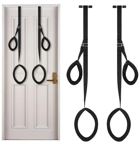 Fx6h- Black Nylon can Hold Up to 330Ibs On The Door Durable and Soft Hanging Doorway Swings Kit for Couples