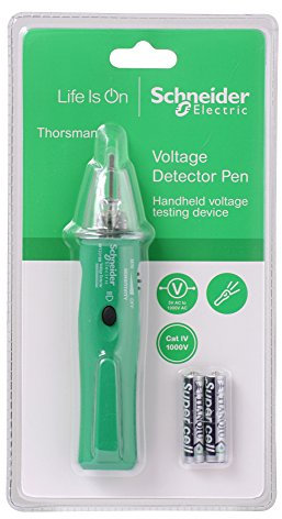 Schneider Electric Thorsman kontaktloser Spannungsprüfer, Kategorie 3, inklusive Batterien, 1kV, grün, Artikelnummer IMT23209