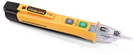 Martindale NC3 Non-Contact Voltage and Magnetic Field Tester Pen, Audible & Visual Indication, LED Torch, 200–1000V AC
