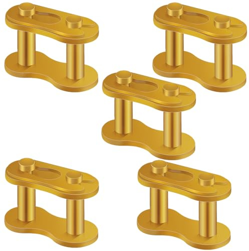 YOFMOO Gold 420 Drive Chain Repair Master Connector Split Link for 50cc 70cc 90cc 110cc 125cc ATV Quad Scooter Motorcycle Go Kart Moped Pit Dirt Pocket Bike XR50 CRF50 Pack of 5