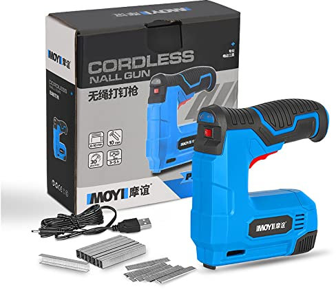 LeTkingok Clavadora Sin Cable, Clavadora Eléctrica Para Madera 1500mah Longitud de Clavo 6-10mm