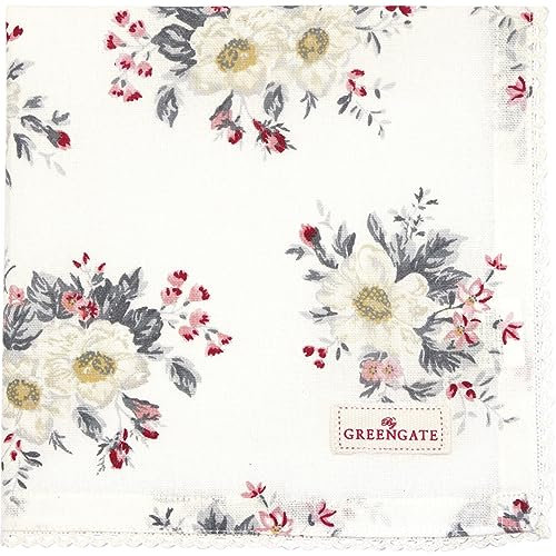 GreenGate Abella Stoffserviette mit Spitze Weiss 40x40cm