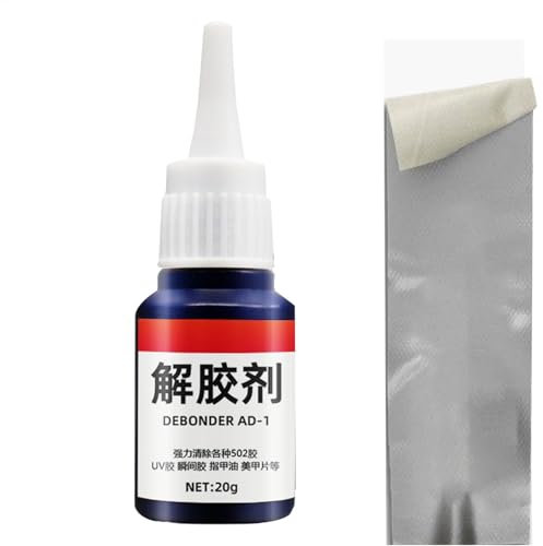 Kleberentferner – 20 G Superkleber-Debonder | Kleber-Debonder-Lösungsmittel | Kleberentferner, Entschleimungsmittel | Mehrzweck-Gel-Kleberentferner, Klebstoffentferner Für Metallböden, Glas, Marmor,