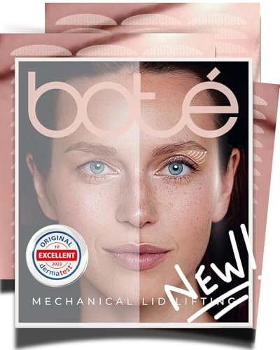 BOTÉ discrete & breathable eyelid lifting tape (144xL) - eyelid strips for radiant eyes - adhesive eyelid tape with mechanical effect, lifting tape for eyelids instead of surgery, eyelid lifter strips