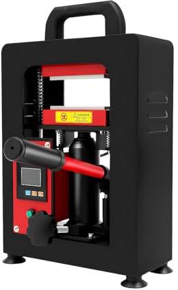5T Hydraulic Heat Press Machine 900W Professional Dual Plates Heating Press with Digital Control 0-250°C for DIY & Craft