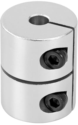 Giunto per Albero da 5mm a 5mm, Accoppiamento Albero Rigido, Accoppiatore di Alluminio, Connettore Motore Passo-Passo per Stampante 3D Macchina CNC Modello fai da te (20x25mm)
