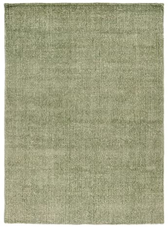 Designerteppich und Markenteppich | Vintage | Schurwolle mit Seidenglanz | handgearbeitet | 85 x 155 cm; Farbe: Grün | Tom Tailor - Groove