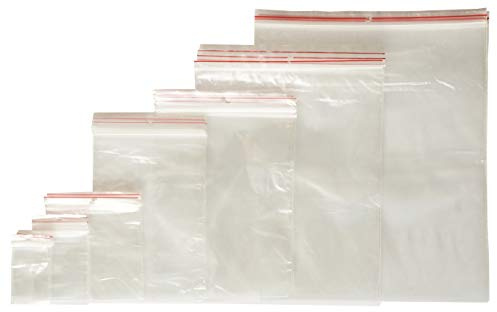 Netuno 100 sachets zip transparents 100 x 120 mm sachets plastique à fermeture zip sacs fermeture par pression sacs plastiques sac en plastique sachet polyéthylène pour expédition stockage transport