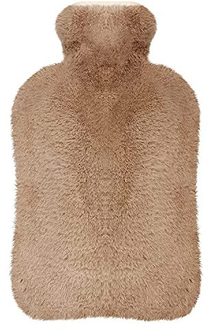 Bouillotte, opamoo Bouteille d'eau Chaude avec Housse 2L Bouillotte eau Chaude Bouillotte Peluche Amovible et Lavable Bouillotte en Caoutchouc Naturel Aide à Fournir Les Plus de Chaleur et de Confort