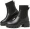 Chelsea Boots Women Ankle Black Boots For Women Uk Platform Ladies Walking Waterproof Elastic Chunky Heel Lug Sole Slip On Boot Winter Booties Size 7.5 Uk Artificial Leathe Botines Para Mujer Combat