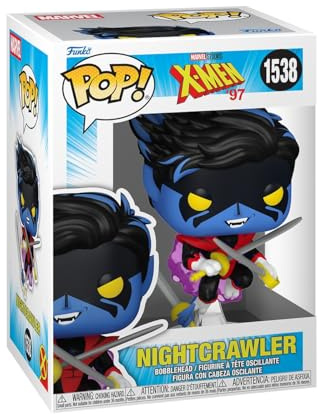 Funko Pop! Marvel: X-Men'97 - Nightcrawler - Figura de Vinilo Coleccionable - Idea de Regalo - Mercancía Oficial - Juguetes para niños y Adultos - Figura Modelo para coleccionistas y exhibición