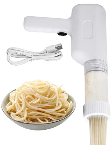 Máquina Eléctrica Portátil Para Hacer Pasta | Prensa Manual Eléctrica para Tallarines | Utensilios de Cocina para Preparar Casera y Pastas en Hogares, Restaurantes y Espaguetis