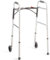 Walking Frame with Wheels, Height Adjustable Folding Lightweight Aluminium Frame, Zimmer with Fast Fold Mechanism and Anti Slip Ferrules