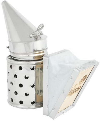 LYSON Bee Hive Smoker Säurebeständig Höhe 31,5 cm mit Heizkörper Smoker Bienen Imker Smoker Zubehör für Imkereibedarf Bienentechnik Imkereiausrüstung Bienenzucht