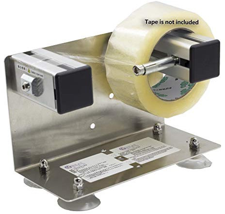 LDS Industry Klebeband und Etikettenspender, Klebebandabroller für Tischplatte/Wandmontage, großer Tischabroller, Edelstahlrahmen mit Saugnapf 5,1 cm / 7,6 cm,TTD-01