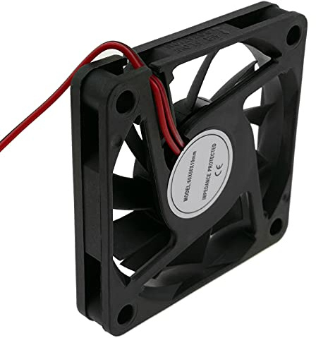 BeMatik - Ventilador de chasis 60x60x10 mm de 5 VDC para caja de ordenador