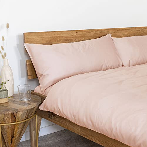 AGAPIE - Bambus Lyocell Kopfkissenbezug 80x40 cm - Alt-Rosa, 100% Bio Oeko-Tex 100, für Allergiker, Antibakteriell, Ganzjahres-Bettwäsche, Atmungsaktiv, Geruchshemmend, Besonders sanft