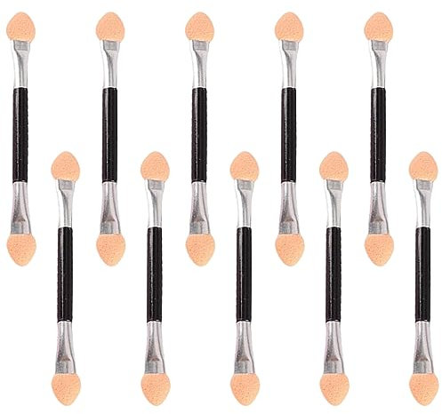 Lidschatten Pinselset, 10 Stück Lidschatten Applikator, Lidschatten Pinsel, ApplikatorSponge Eyeshadow Brush, Lidschatten Pinsel Doppelseitige Color, Lidschatten Applikator Lidschattenpinsel