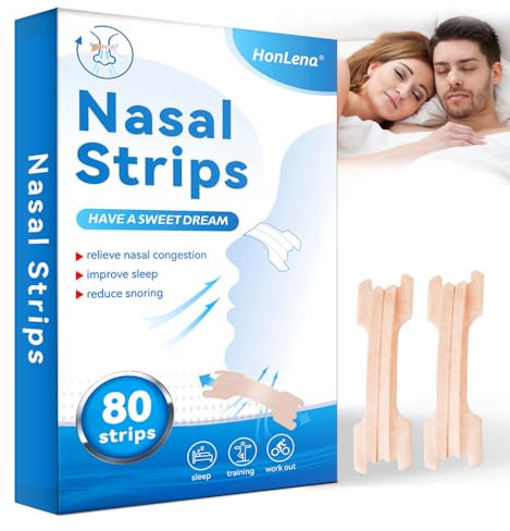 Nasenpflaster Schnarchen,80 Stück Nasenpflaster Besser Atmen,Nasal Strips,Schnupfen,Allergien, Anti Schnarch Pflaster für Sport und Schlaf,Anti Schnarch Pflaster für Schlafgegen