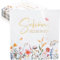 BETESSIN Servietten Hochzeit - 40 Stück Servietten Schön Dass Du Da Bist - Papierservietten mit Blumen Motiv - Tischdeko für Hochzeit, Geburtstag, Frühling, Ostern