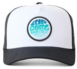 Rip Curl Icons Trucker - Gorra de béisbol para Hombre, Traje de Neopreno Blanco y Negro Icon 254, Talla única
