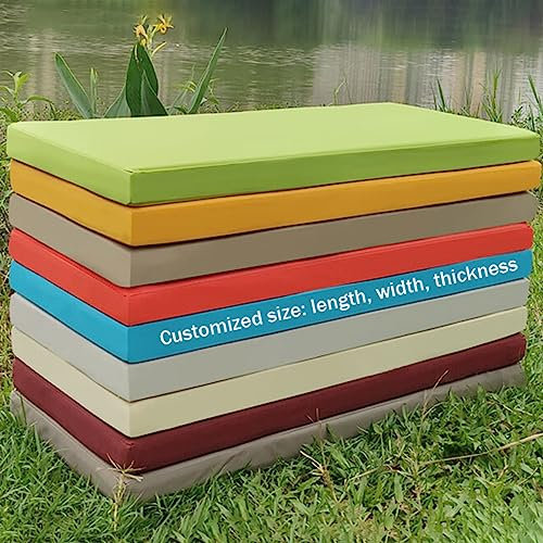 Cojín de asiento impermeable para banco, columpio Hollywood y hamaca