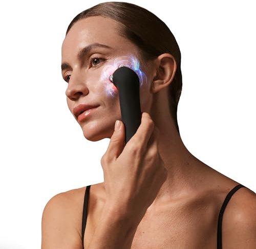 FAQ 402 Dispositivo de Levantamiento Facial con Microcorriente Dual - Masajeador Facial Reafirmante, Drenaje Linfatico, Luz Roja e Infrarroja para Reducción de Hinchazón, Tonificación y Antiarrugas