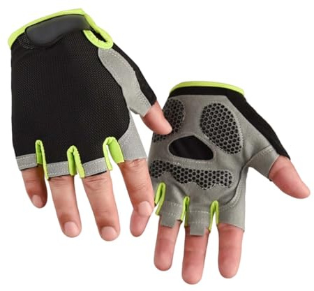 Generisch Fahrradhandschuhe Kinder Fingerlos für Jungen Mädchen Alter 4-12, Bike Handschuhe Paar Mädchen Jungen Outdoor Sport Rennrad Fahrrad Bike Halbfinger Handschuhe Frühling Sommer