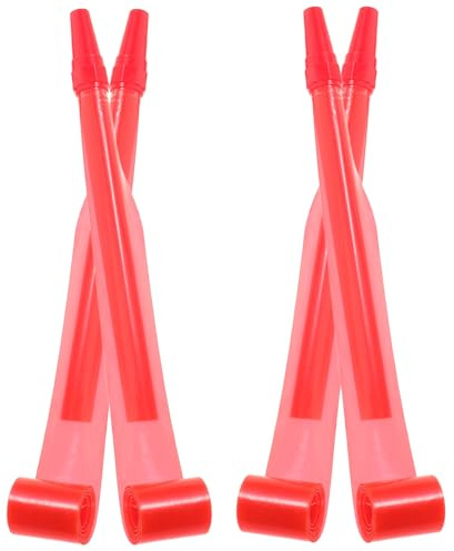 Hohopeti 4 Piezas silbato de juguete para matracas favor de la fiesta fabricante de ruido Red