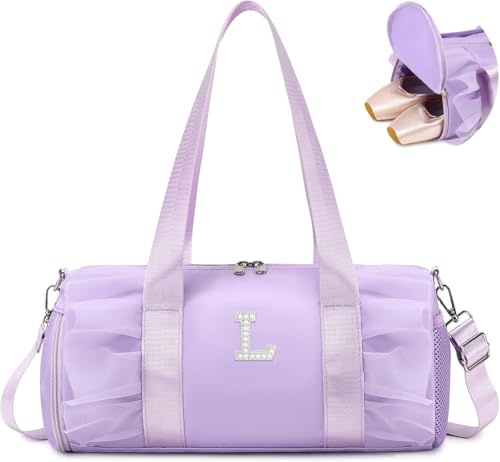 Borsa Ginnastica Artistica Bambina Borsa palestra Borsone Danza Ragazza Borsone Sport Piscina per Tasca Bagnata