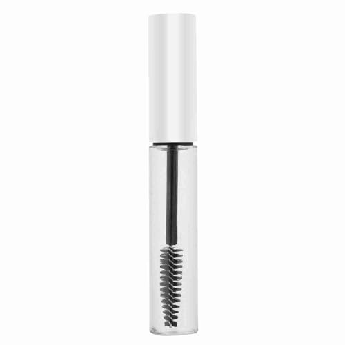 Omquot 10 Ml Tom Mascara Tube för Resor med ögonfransstav Hållbar Miljövänlig Design för ögonfranstillväxtolja och Smink (10ml vitt lock)