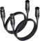 Cable Matters Paquete de 2 Cables micrófono Premium XLR a XLR 90cm - 0,9 metro