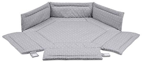 FabiMax 6-eck Laufgittereinlage graue Würfel