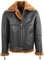 House of Leather Herren Originell RAF Fliegend Schaffell Shearling Jacke Tyler Braun Ingwer M
