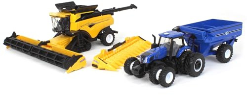 ERTL 1/64 New Holland CR8.90 SmartTrax Combine Set ERT13996
