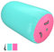 RISINGUKST Air Track Matte, 2/3/4/5/6m Aufblasbar Gymnastikmatte Turnmatte Tumbling Matten 10cm hoch mit Luftpumpe, Air Roller Air Barrel (Rosa-Grün, 100 * 60)