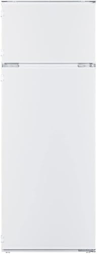 Amica Einbau-Kühlschrank mit Gefrierfach oben, Doppeltür, 145 cm Nische, Schlepptür-Technik, elektronische Steuerung, Inverter-Motor, LED-Beleuchtung