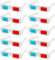 3D Glasses Anaglyph 3D Glass, 10Pcs Red and Cyan Anaglyph Paper Cardboard 3D Glasses 3D Virtual Video View 3D Video Glass for TV Movies Video Games Internet Images (Home & Cinema)
