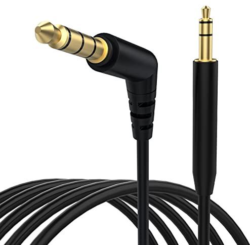 3,5 mm auf 2,5 mm Audiokabel, Ersatz für Bose 700 QuietComfort QC45 QC35II QC35 QC25 Noise Cancelling Kopfhörer, E45BT E55BT E65BTNC Bluetooth Kopfhörer (Winkelbuchse)