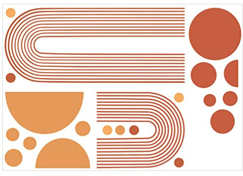 DECHOUS Fondos De Pantalla Calcomanía De Pared De Medio Arco Calcomanía De Pared De Lunares Y Pegatina De Decoración Papel Tapiz De Arco Murales Para Dormitorio Guardería Decoración Mural