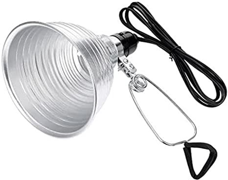 backlight Lampe à Pince | Brooder Light avec réflecteur en 5,5 Pouces,Abat-Jour en Reptile 300 W pour étagères, chevets, Bureaux, Aucune Ampoule Incluse