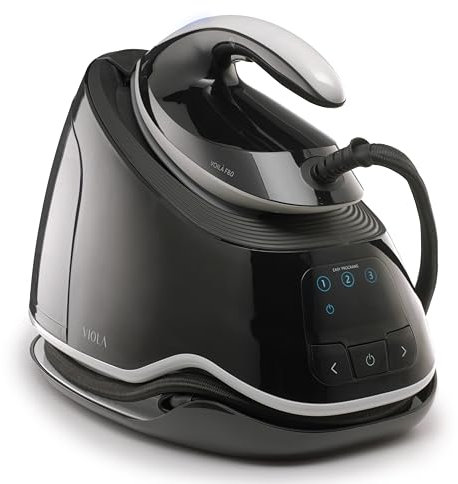 VIOLA Ferro da Stiro a Vapore con Caldaia a Carica Continua, Stirella Autonomia Illimitata, Pressione 8 Bar, Potente Colpo di Vapore, Anti Calcare, Stiratura Professionale, Stira a Secco e Verticale