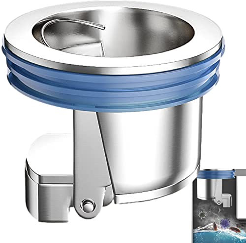 2 Valvula Antiolores Desague Ducha, Tapón Desagüe Antiolor 4.2x3cm Prevención Reflujo para Desagüe Suelo, Cobre Drenaje De Piso De Baño, Tapón Desagüe Plato De Ducha para Malos Olores