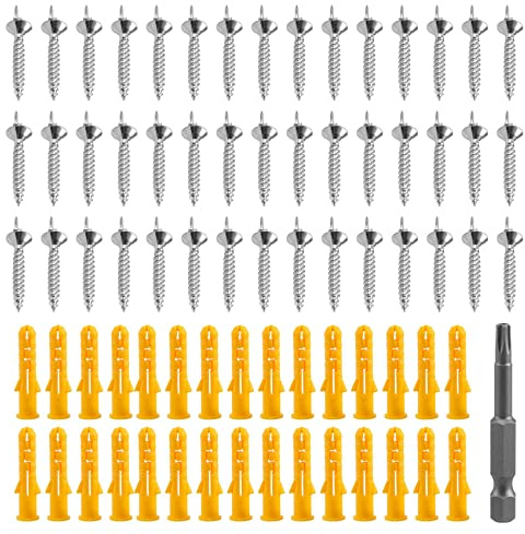 Swiixxer 50 Uds Clavos Sin Costura Tornillo de Doble Cabeza Placa Base de Madera Maciza Clavos Sin Costura LíNea de Pie Clavos Especiales Tornillos de Seguridad
