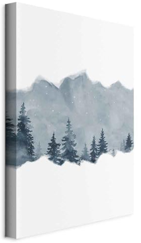 murando - Quadro Acustico Verticale Foresta 40x60 cm 1 Pezzo - Stampa su Tela Schiuma Acustica - Quadri Pannelli Fonoassorbenti Moderni - Acustiche Camera da Letto Idea Regalo - Paesaggio c-A-0140-b-a