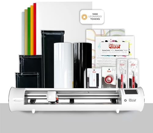 Siser Romeo® Pacchetto Starter - Include Plotter da Taglio ad Alta Definizione Romeo, Vinili Termoadesivi e Stampabili, Accessori e Abbonamento Leonardo™ Pro