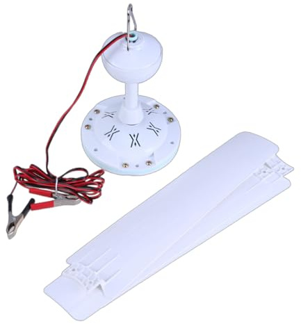 APGLSXY Ventilador de techo silencioso de 12 V CC para colgar en tienda de campaña, para senderismo, barbacoa, hogar, dormitorio, camping